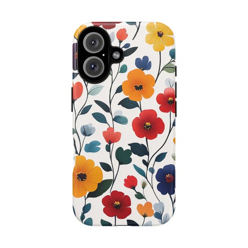 Phone Ink Case for iPhone / Galaxy / Pixel – Minimalist Flower Pattern on White - Picture 26 of 257