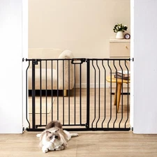 VEVOR Baby Gate Safety Stair Gate Dog Barrier Doorway 29.5"-46.4" Wide 30" Tall