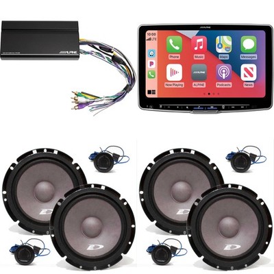 Alpine ILX-F511 11'' Touchscreen Receiver w/ 6.5'' Component Set & Power Pack