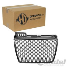 DIEDERICHS SPORT KÜHLERGRILL SCHWARZ GLÄNZEND passend für AUDI A4 B7 RS4 Look