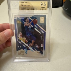 2020-21 Donruss Elite LaMelo Ball #134 BLUE Variation RC /99 Beckett  9.5 GEM MT