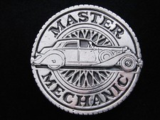 RG15137 VINTAGE 1979  MASTER MECHANIC  COMMEMORATIVE BELT BUCKLE