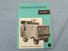 Prospekt Infoblatt Elektro Sitz Schlepper Typ ET511 Bulgarie Machinoexport