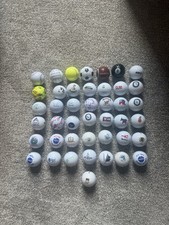 Lot of 43 Golf Balls Course Country Club Logos Collectible Mixed Brands