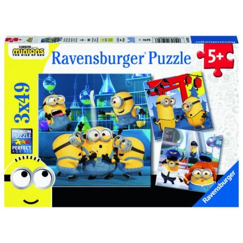 Ravensburger RVB05082 3 Puzzle da 49 Pezzi - Minions
