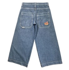 VTG JNCO Twin Cannon 26" Barrel Leg Baggy Jeans 36x30 Tag 34x32 Grunge Skater