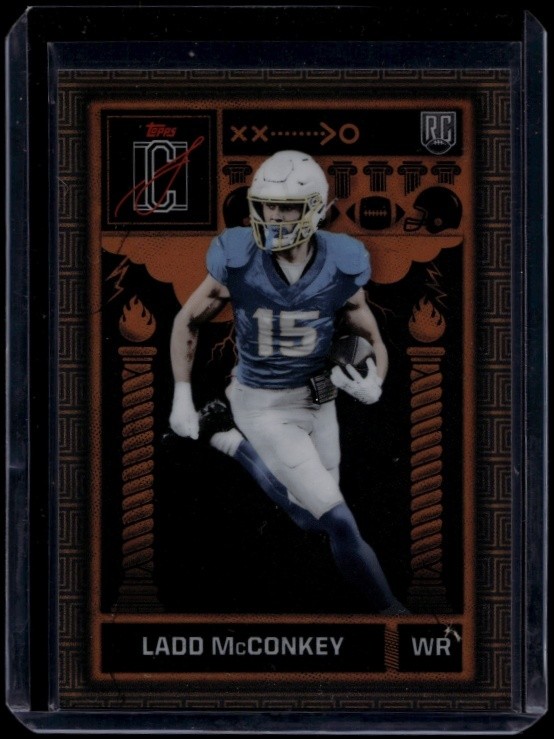 2024 Topps Signature Class Football Ladd McConkey #O-12 RC Rookie Odyssey