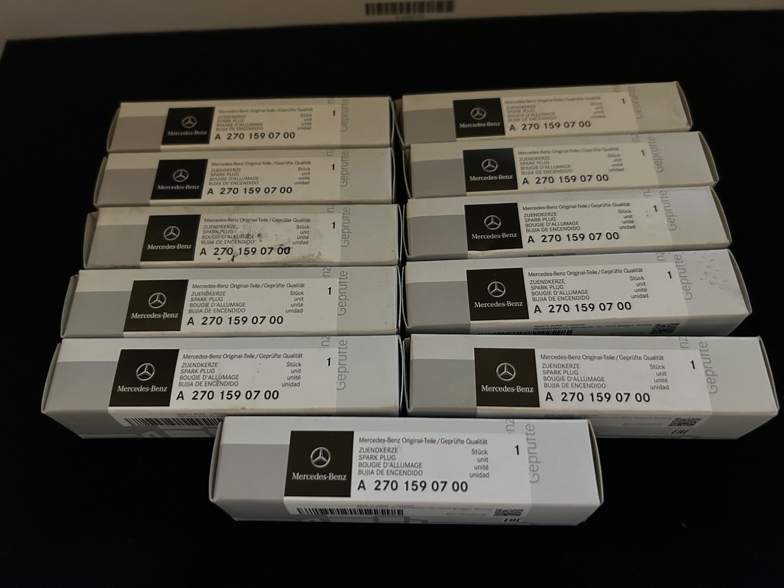 Mercedes Benz NEW OEM Spark Plugs A270 159 07 00