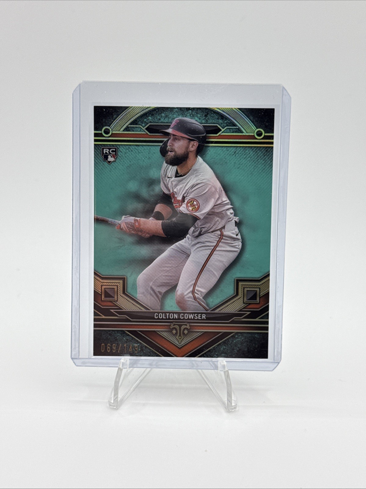Colton Cowser 2024 Topps Triple Threads #24 Aquamarine /149 Rookie RC Orioles