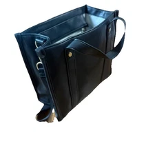 Thirty One Black Beauty Pebble Purse Shoulder Bag Tote Bin 31 Gifts