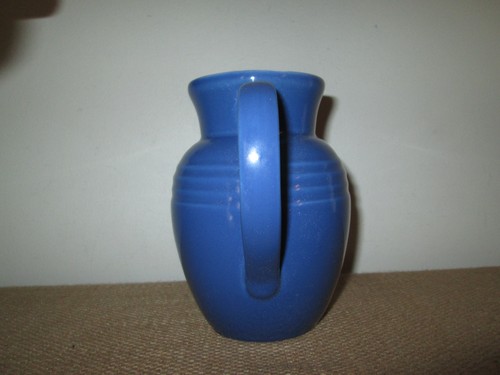 LE CREUSET Stoneware Blue Sugar Bowl w/ Spoon + Creamer Pitcher 2 Piece Set - Picture 3 of 9