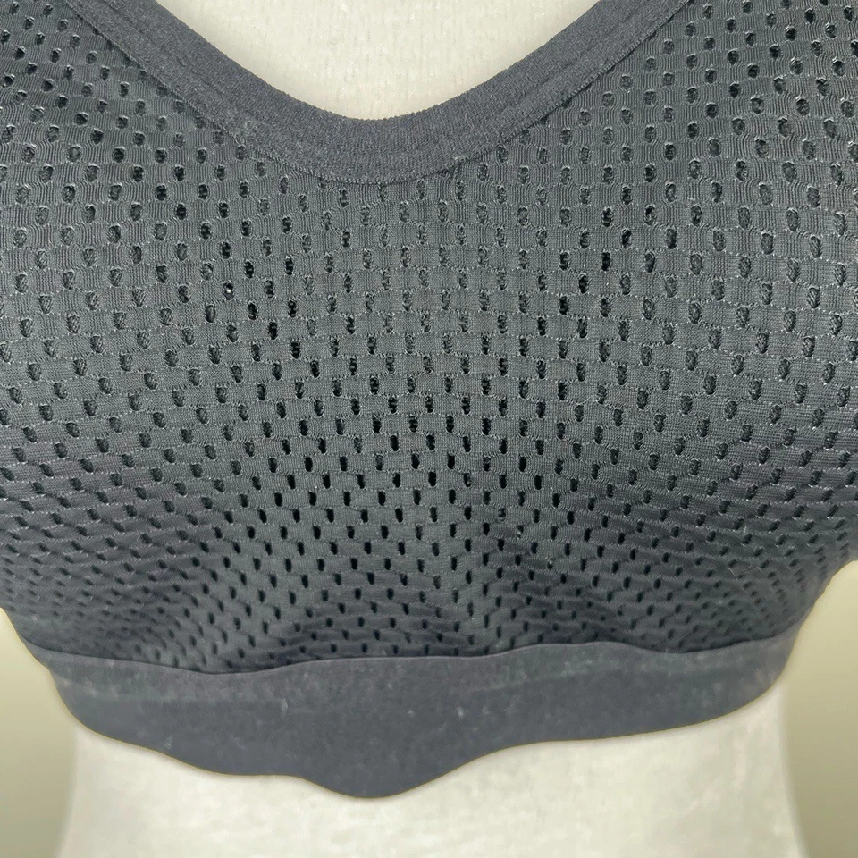 Sujetador deportivo Zella Z By Zella Body 34B negro malla correas ajustables deportivo atlético Foto 4 de 4