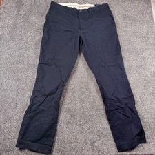 Polo Ralph Lauren Navy Blue Stretch Classic Fit Chino Pants 38x34 Actual 38x33 