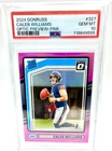 2024 Donruss Caleb Williams Optic Preview Pink PSA 10 RC ##327 Bears