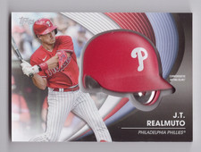 2022 TOPPS BASEBALL UPDATE COMMEMORATIVE BATTING HELMET J.T. REALMUTO PHILLIES