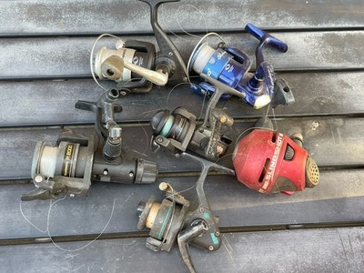   Lot Of 6   Fishing Reels   Shimano Shakespeare Zebco   Spinning   Not Tested