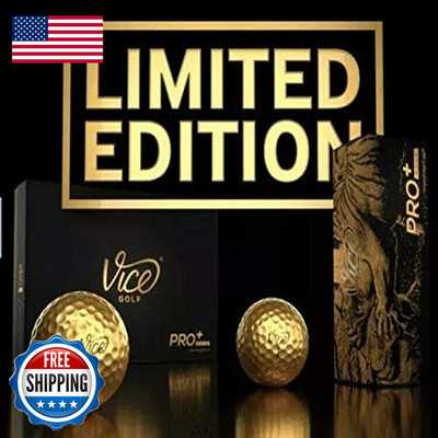 Vice Golf Vice Pro Plus Gold Limited Edition Golf Balls