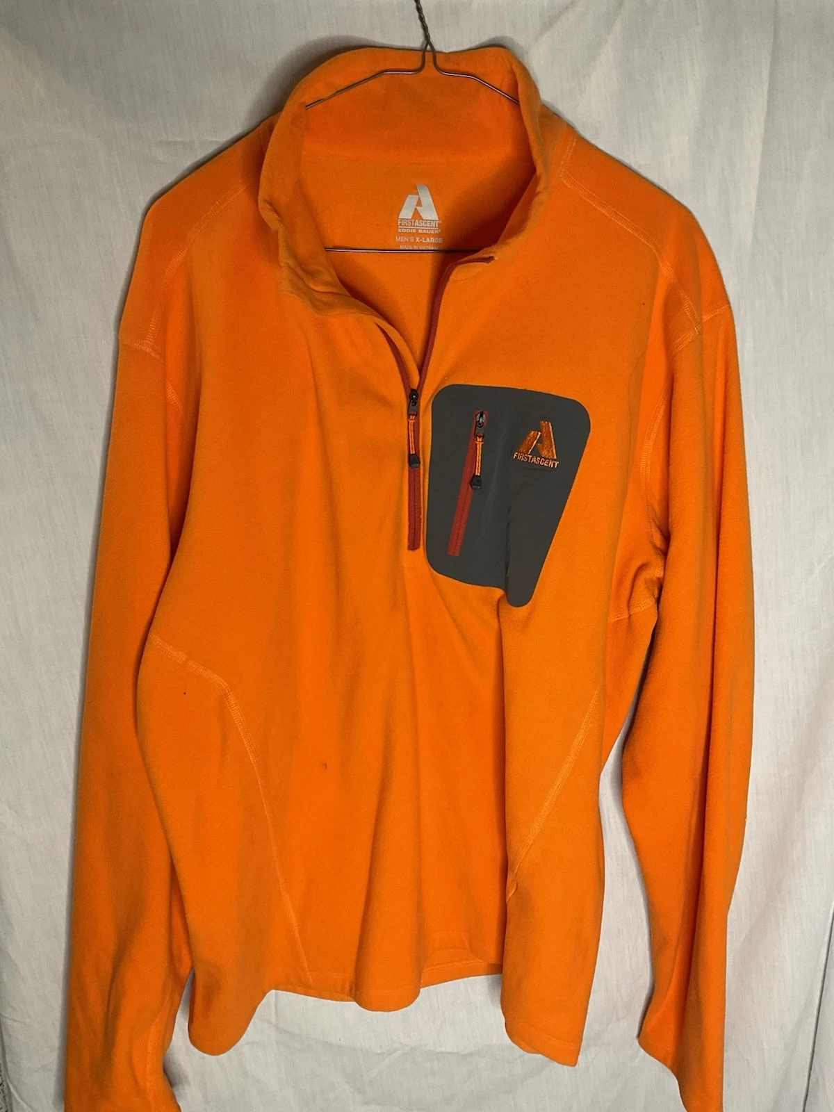 Eddie Bauer fleece Sz XL bright orange First Ascent