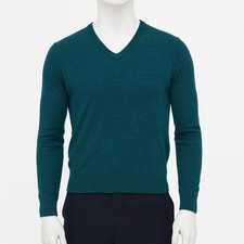 Jantzen Cardigan Sweater V Neck Knitwear Casual Green Medium Vintage USA Made