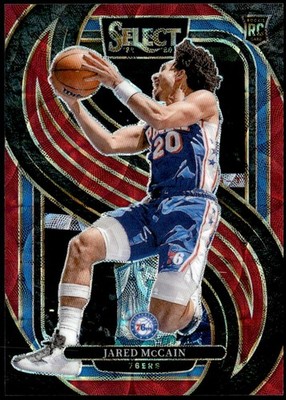 2024-25 Panini Select #184 Jared McCain Red Scope Prizm #/249 Rookie E6