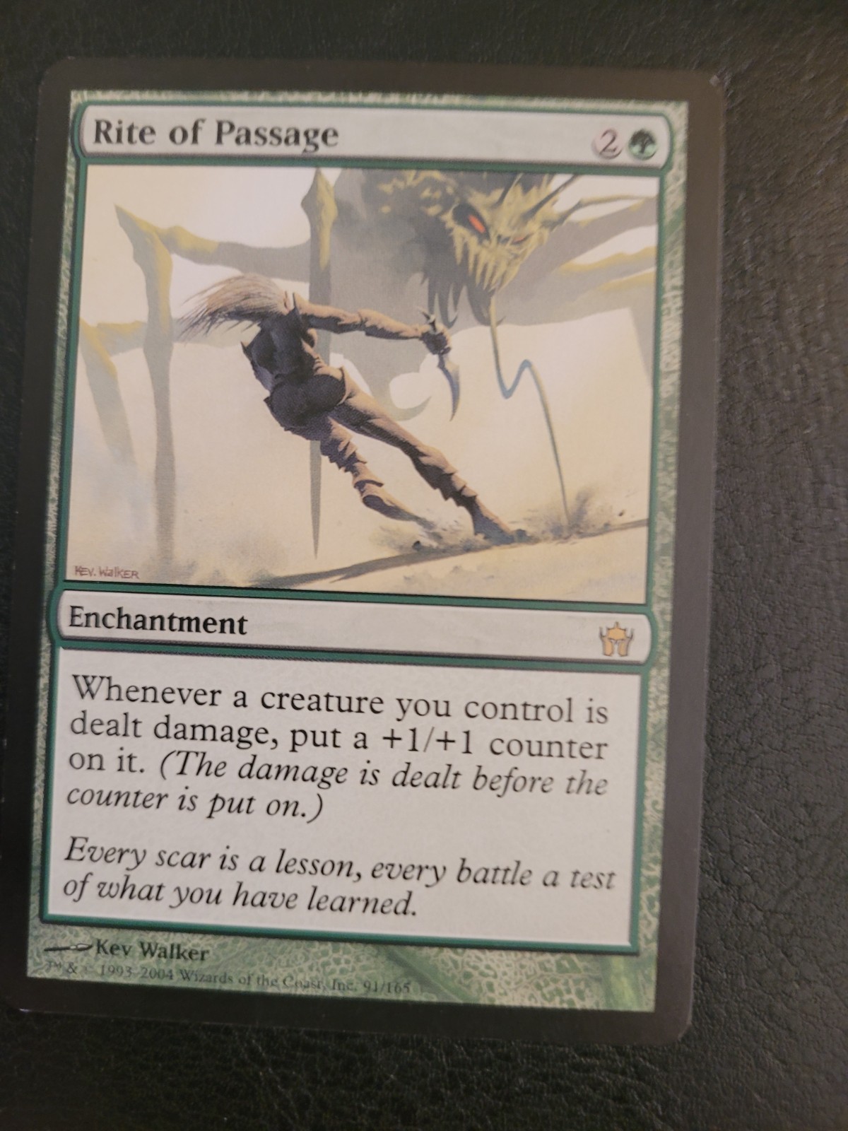 MTG Rite of Passage 5th Fifth Dawn Magic The Gathering Green Rare Enchantment LP