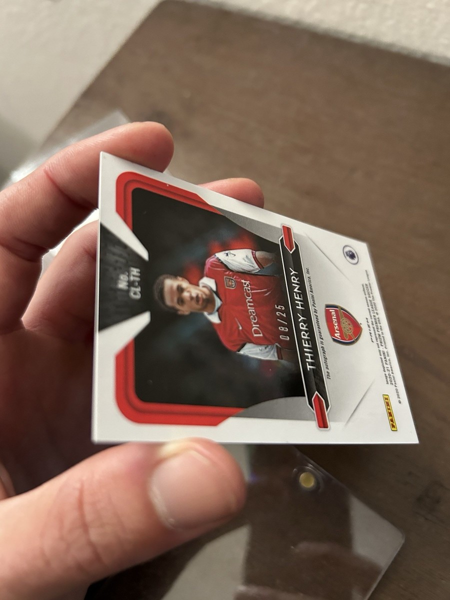 2020-21 Panini Prizm Club Legends Signatures Thierry Henry Auto