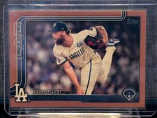 2025 Topps Series 2 #611 Michael Kopech Gold #/2025 Los Angeles Dodgers