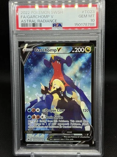 Garchomp V TG23/TG30 Swsh10: Astral Radiance Trainer Gallery PSA 10