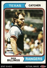 1974 Topps #466 Dick Billings Rangers 4 - VG/EX