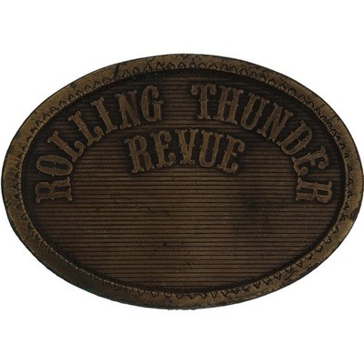 Rolling Thunder Revue Bob Dylan Rock Roll Folk Music Baez 1970s Vtg Belt Buckle