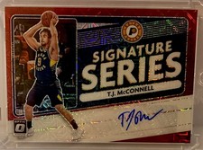 2020-21 Donruss Optic Signature Series Choice Red Prizm TJ McConnell Auto