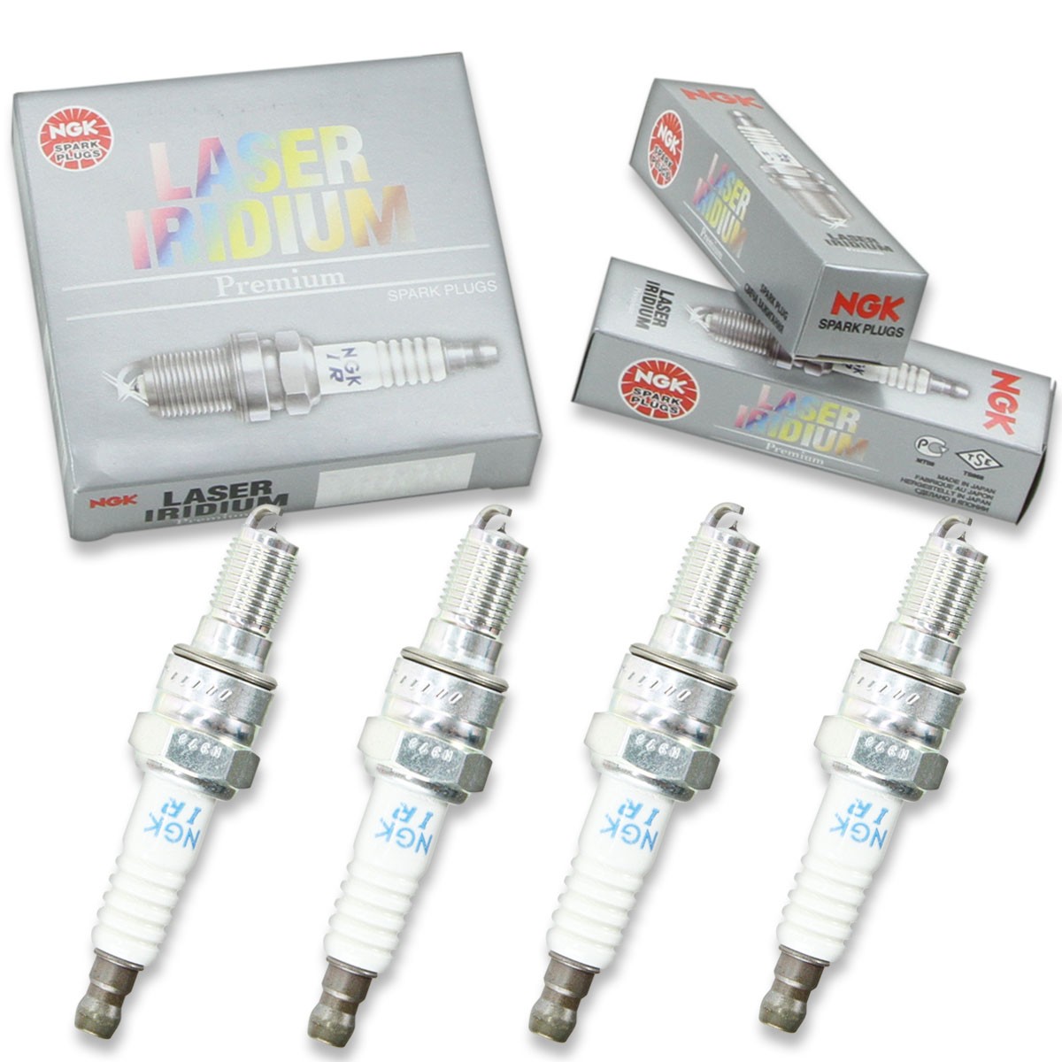 4 pc NGK 6544 IMR9D-9H Laser Iridium Spark Plugs for 31911-HW1-671 Ignition rk