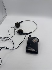 SONY SRF-36 FM Walkman Belt Clip  Sony Trh-1 Headphones -Tested/Working 