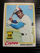 1978 Topps Vintage Andrew Dawson Baseball Card #72 All-Star Rookie Cup. rookie card picture