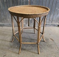 Bamboo Retro Vintage Mid Century Side Table Hall Table Occasional Table