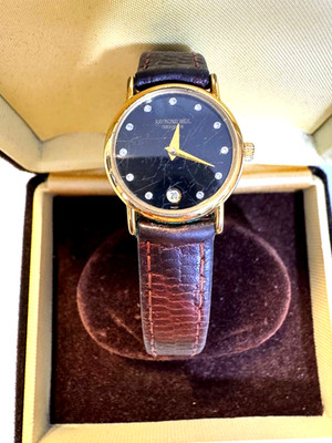 Raymond Weil Watch women Geneve Black Dial Date Swiss boxed working