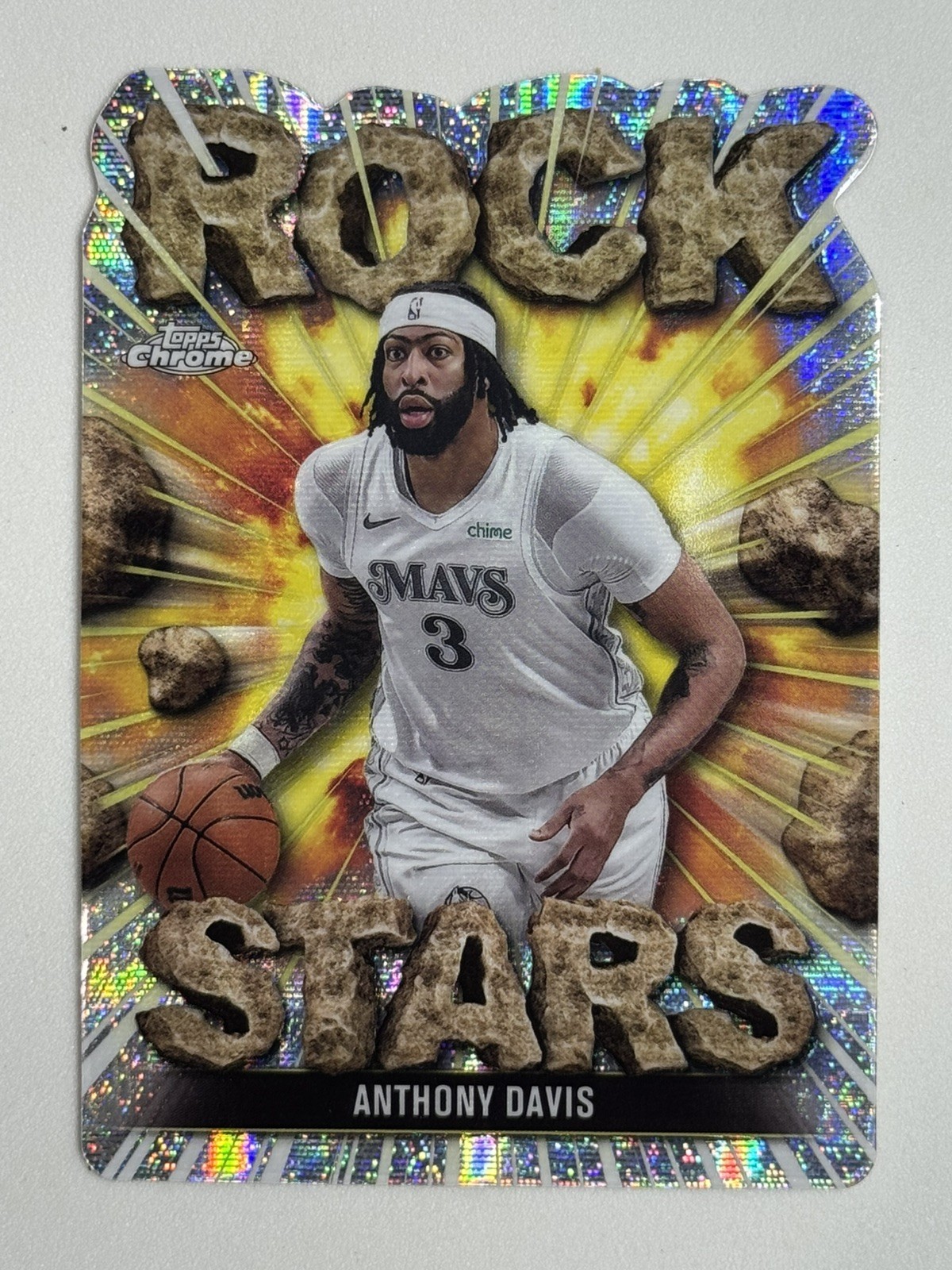 2025-26 Topps Chrome Anthony Davis Rock Stars Case Hit SSP Mavericks