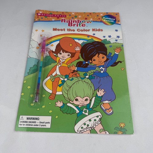NEW Scholastic Rainbow Brite NEW Coloring Book 2004 Rainbow Pencil