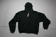 Skims Women's Cotton Fleece Classic Zip Up Hoodie JK5 Spruce Large NWT