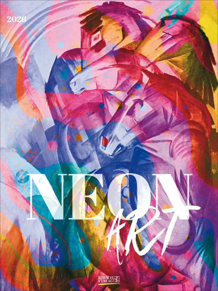 Neon Art 2026 | Verlag Korsch | Kalender | Spiralbindung | 14 S. | Deutsch