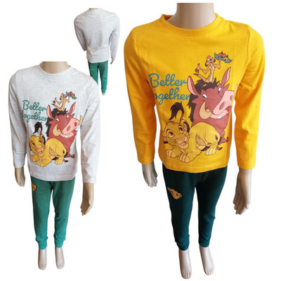 Disney König der Löwen Pyjama Jungen 98-128 | Langarm | 2tlg | Simba/Timon/Pumba