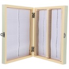  Boîte en bois pour lame de Microscope, support en bois pour lame de Microscope,