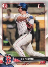 2018 Bowman Draft Baseball #BD-69 Kole Cottam Boston Red Sox 1st Rookie