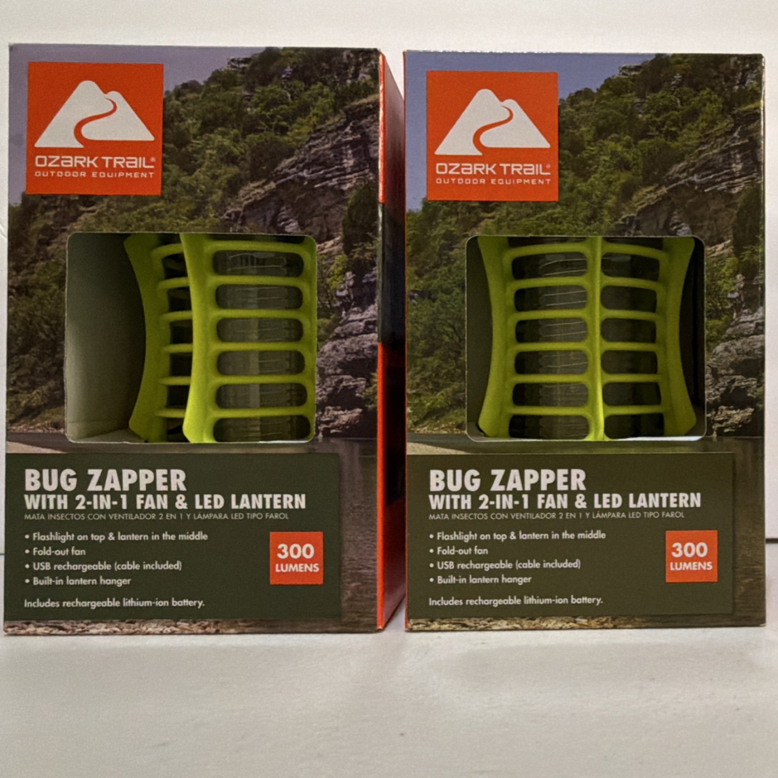 Ozark Trail Bug Zapper Lantern w/ Fan & LED Camping Recharge