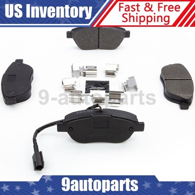 Front Brake Pads w/ Hardware Kit for 2011 Fiat Linea