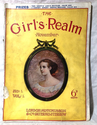 The Girl's Realm Magazine, Nov 1898 - Fashion, Cycling, Adverts, Fantasy Fiction