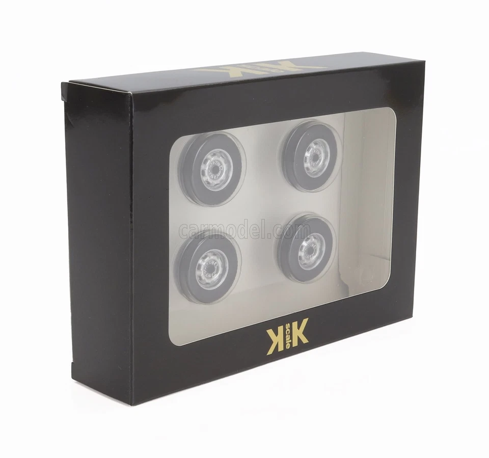 MODELLISMO AUTO STATICO KK SCALE ACCESSORI SET 4X GOMME CERCHI VW SCIROCCO 1975 - Immagine 2 di 2