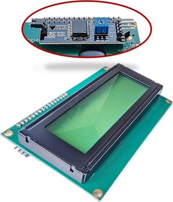 LCD I2C Green Yellow Backlight Display Module Arduino ESP32 ESP8266 Raspberry Pi
