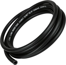 3/8" Fuel Line Hose 10FT 300PSI NBR Rubber High Pressure Automotive Gas