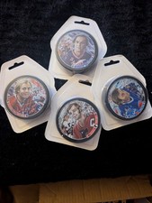 Vintage Guy Lafleur Commemorative Pucks NHL Hockey Collectible